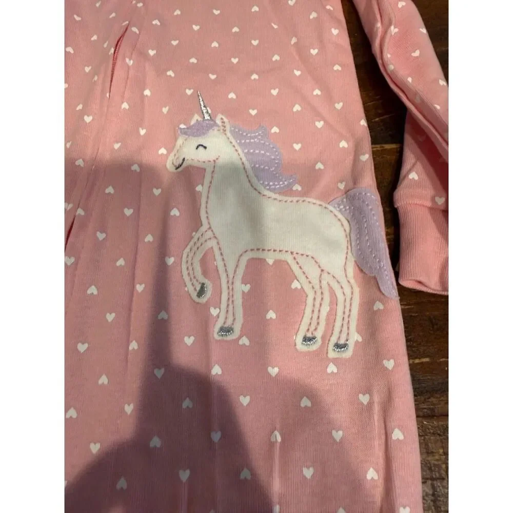 Carter's Baby Girl Unicorn Snug Fit Cotton Footie Pajamas size 18 m
